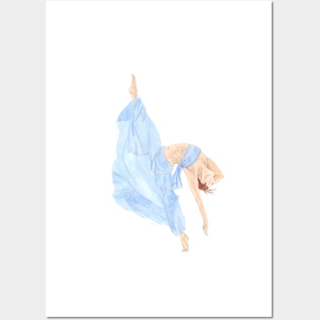 The Blue Dancer Wall Art by balletart